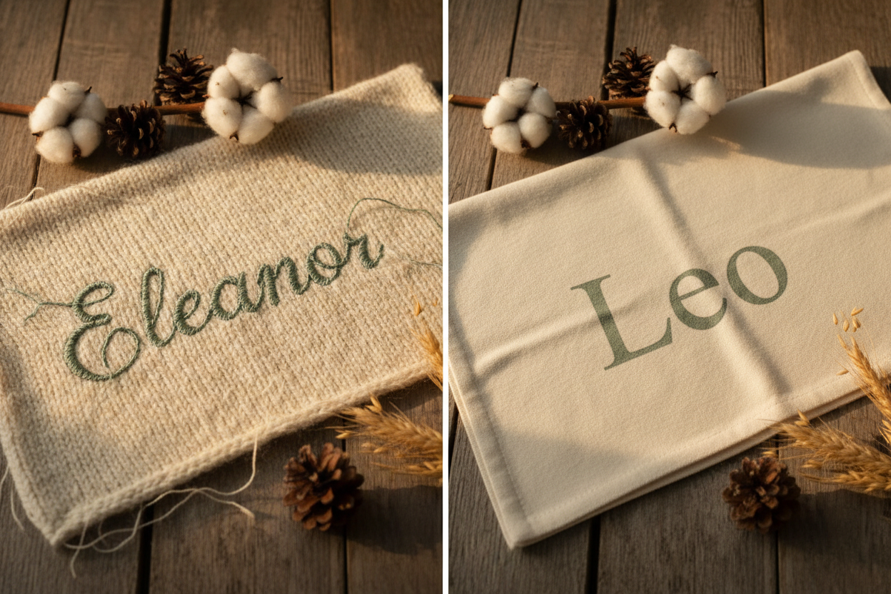 Printed vs. Embroidered Baby Blankets: What's the Difference?
