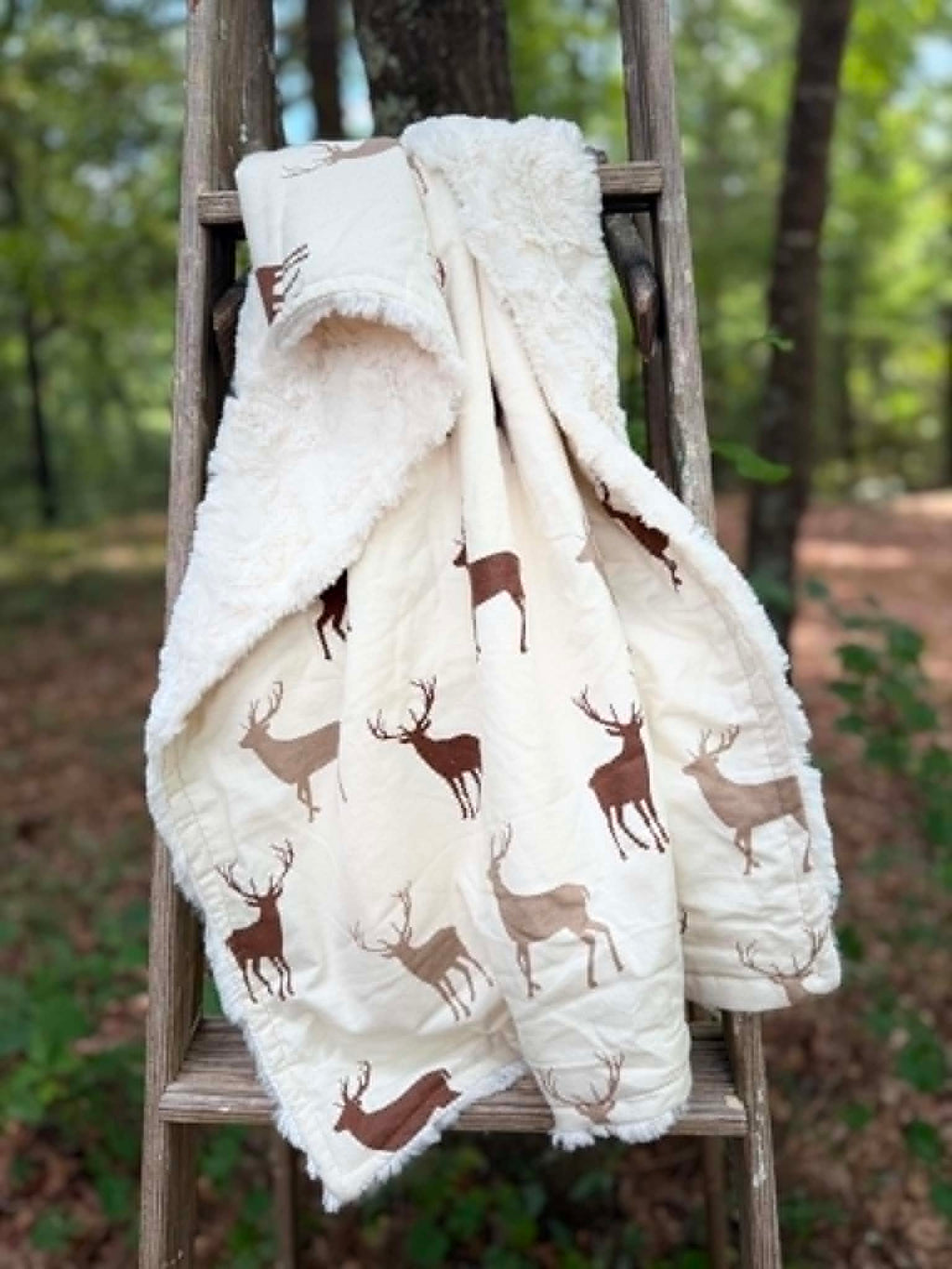 Deer Minky Blanket | Handmade Baby Blanket | Personalized Gift