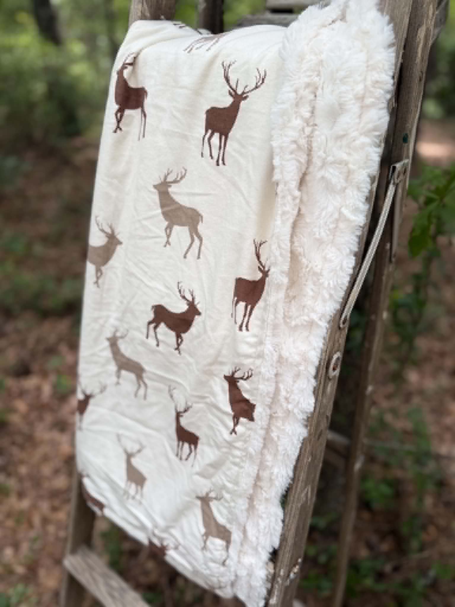 Deer Minky Blanket | Handmade Baby Blanket | Personalized Gift