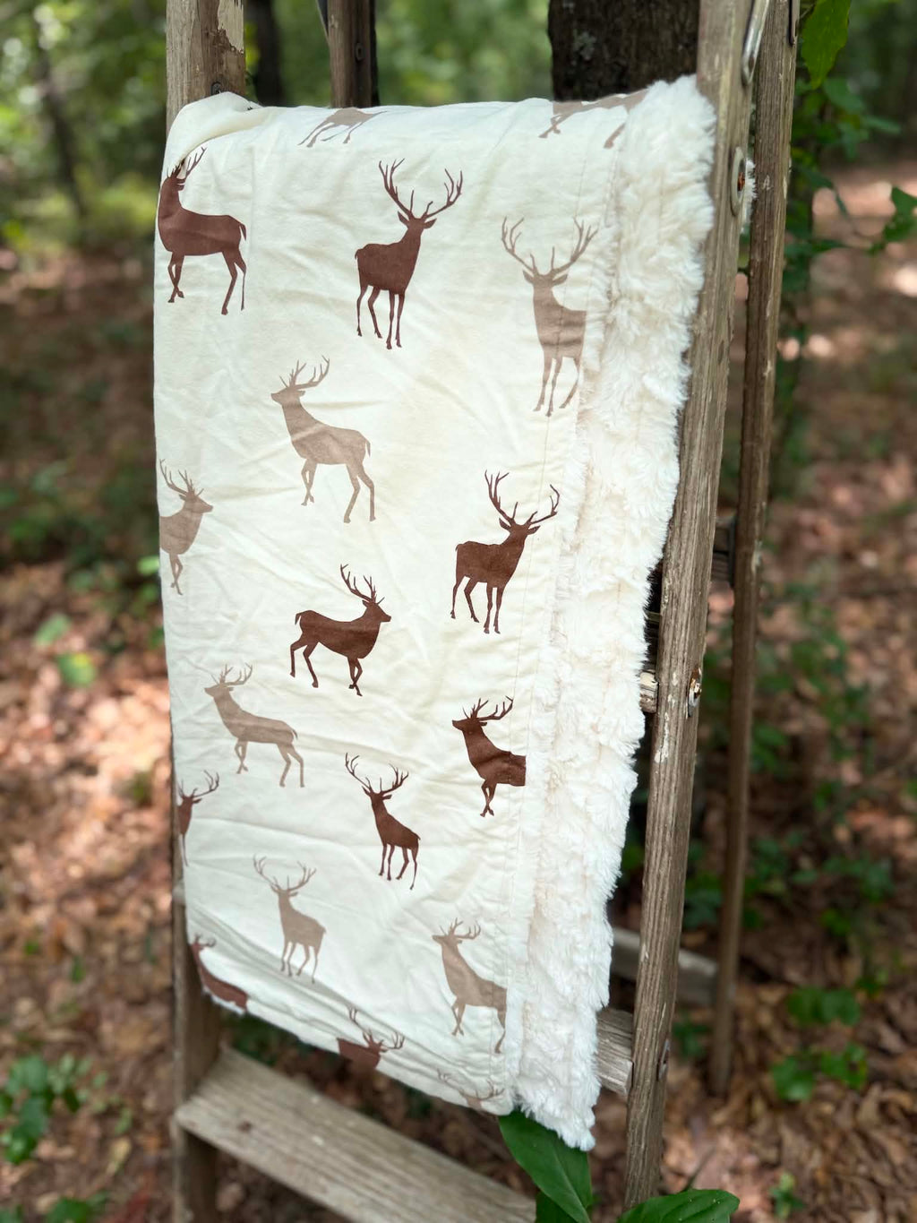 Deer Minky Blanket | Handmade Baby Blanket | Personalized Gift