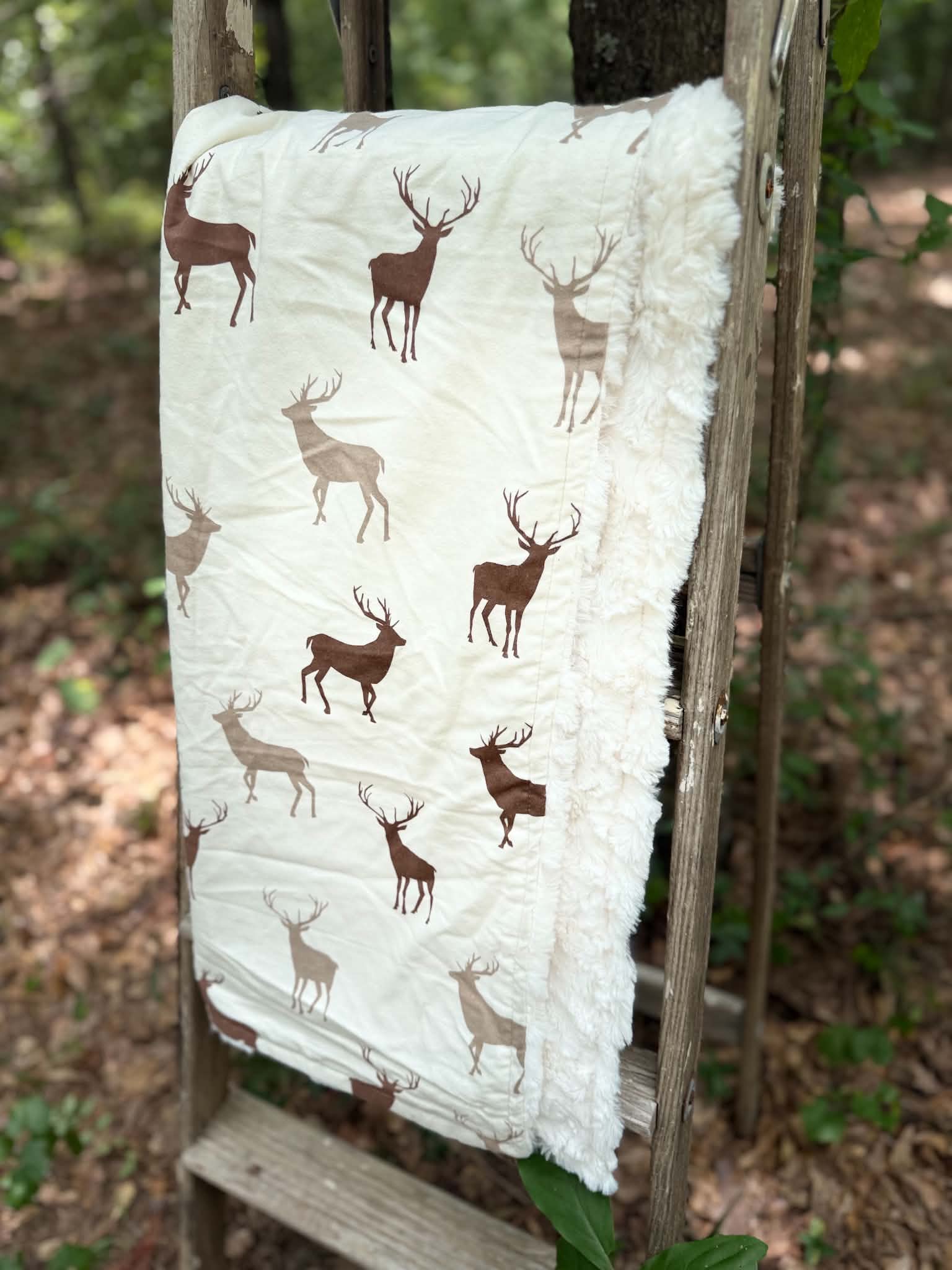 Deer Minky Blanket | Handmade Baby Blanket | Personalized Gift