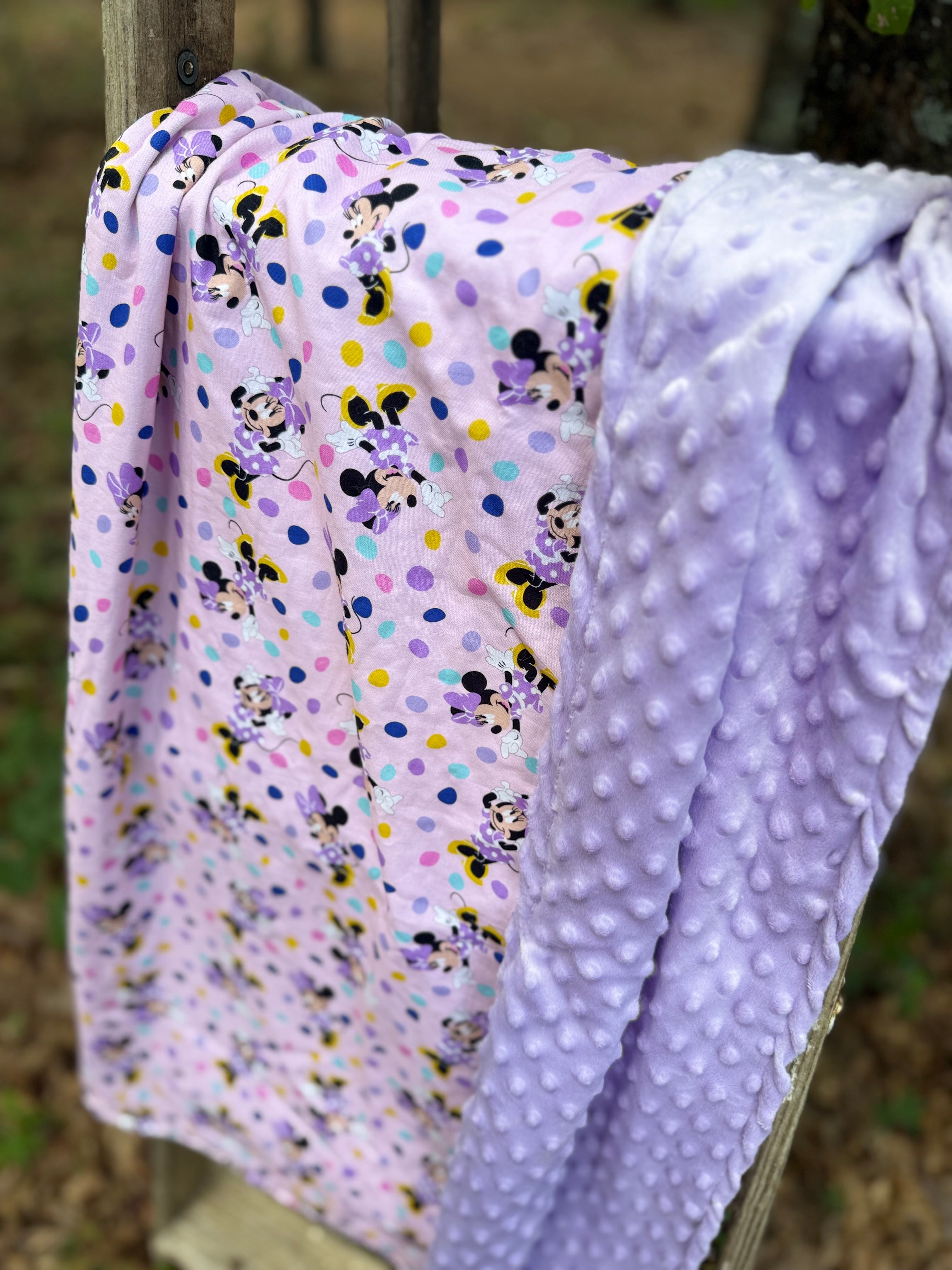 Minnie Mouse| Minky Blanket | Handmade Baby Blanket | Personalized Gift