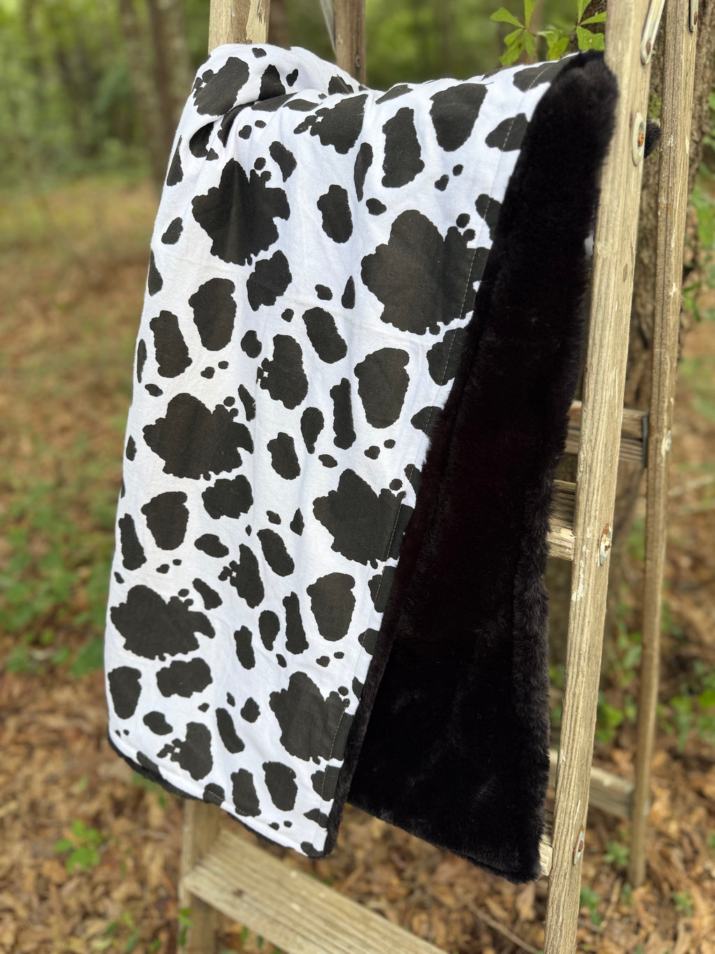 Cowhide | Minky Blanket | Handmade Baby Blanket | Personalized Gift