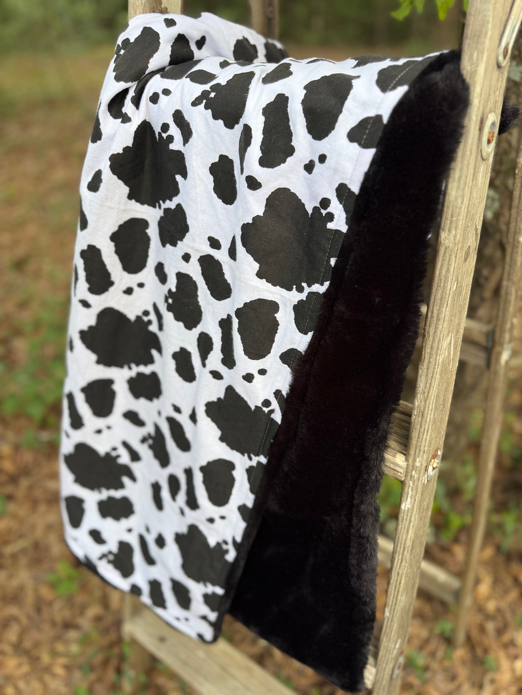 Cowhide | Minky Blanket | Handmade Baby Blanket | Personalized Gift