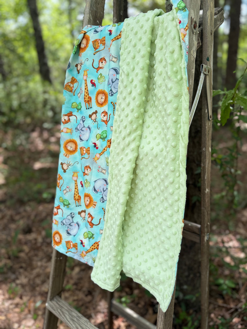 Safari Crew | Minky Blanket | Handmade Baby Blanket | Personalized Gift