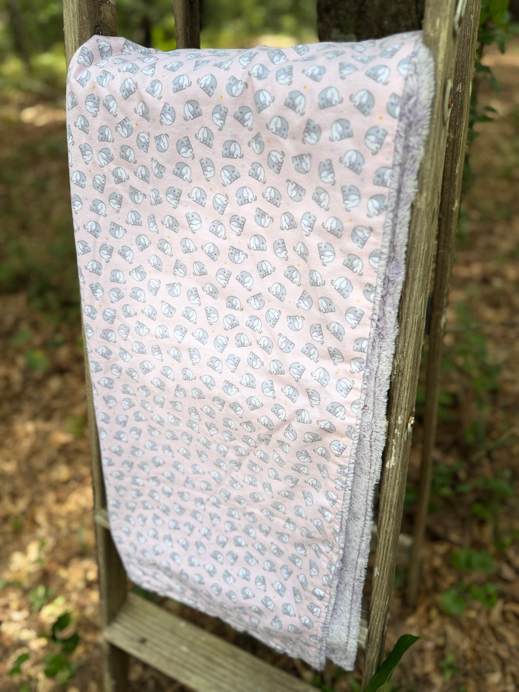 Soft Elephant | Minky Blanket | Handmade Baby Blanket | Personalized Gift