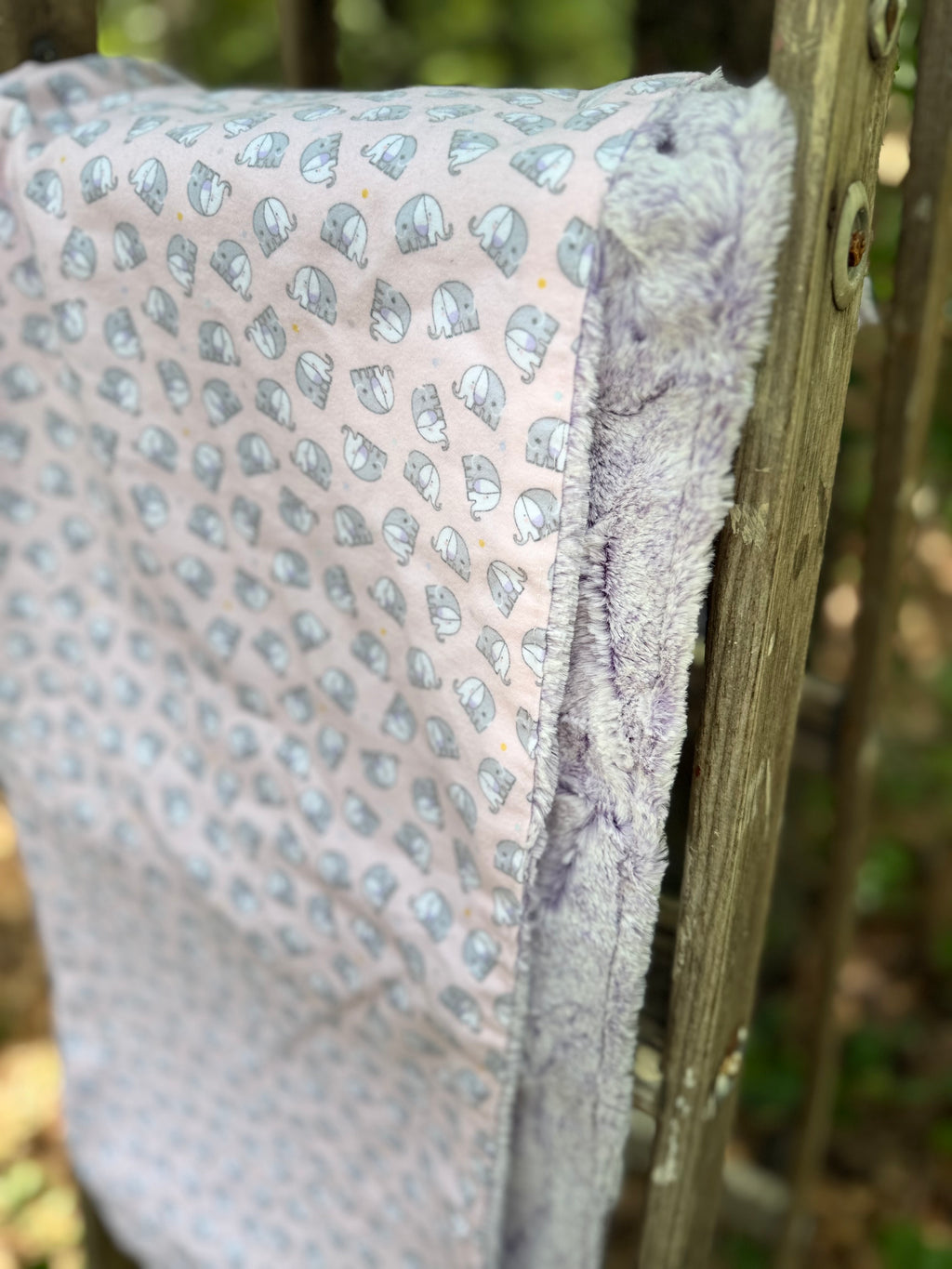 Soft Elephant | Minky Blanket | Handmade Baby Blanket | Personalized Gift