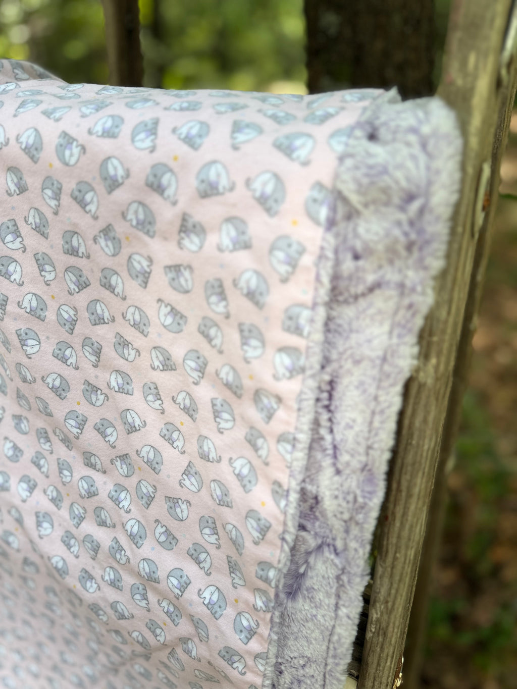 Soft Elephant | Minky Blanket | Handmade Baby Blanket | Personalized Gift