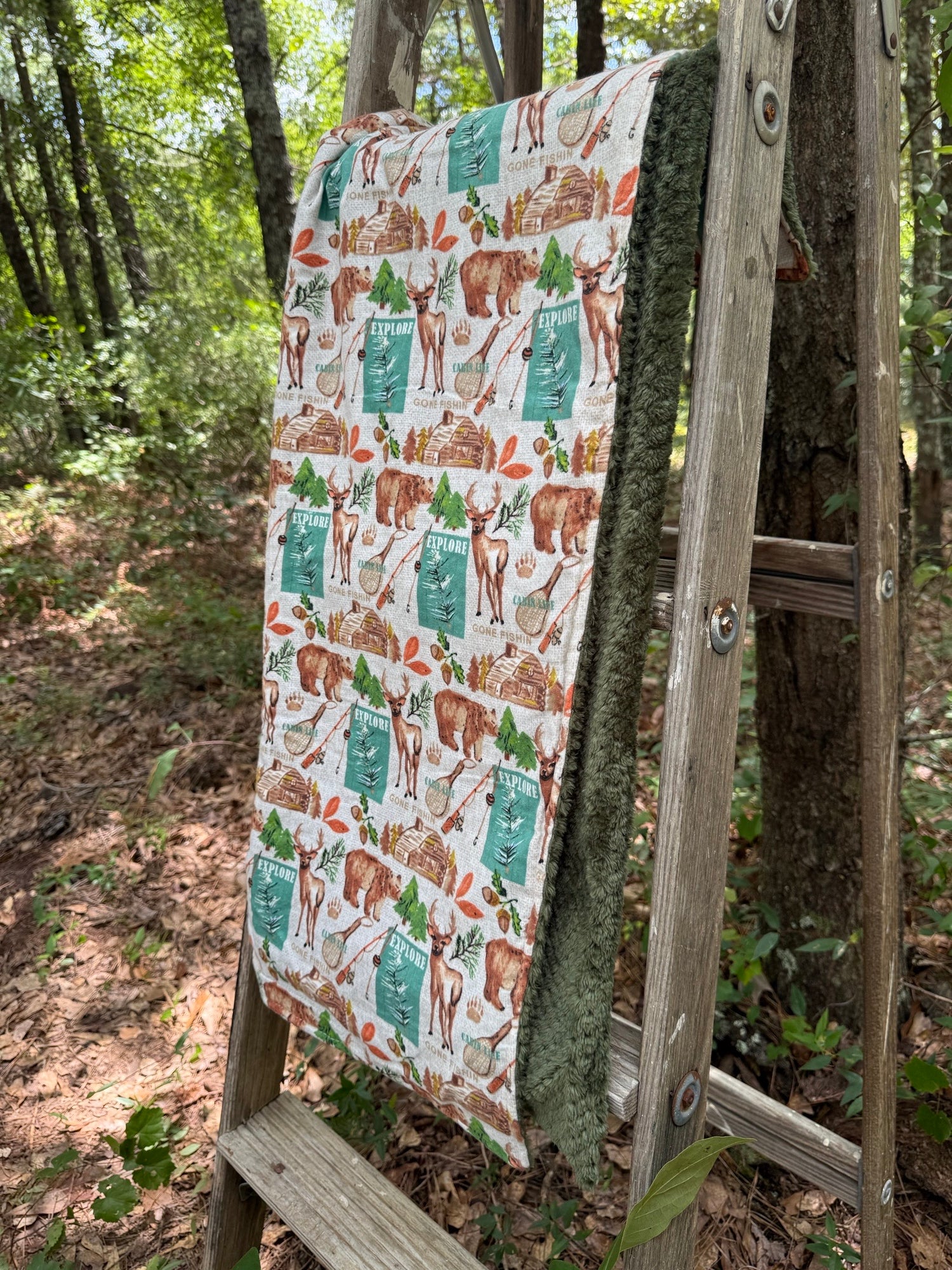 Hunting Tribe| Minky Blanket | Handmade Baby Blanket | Personalized Gift
