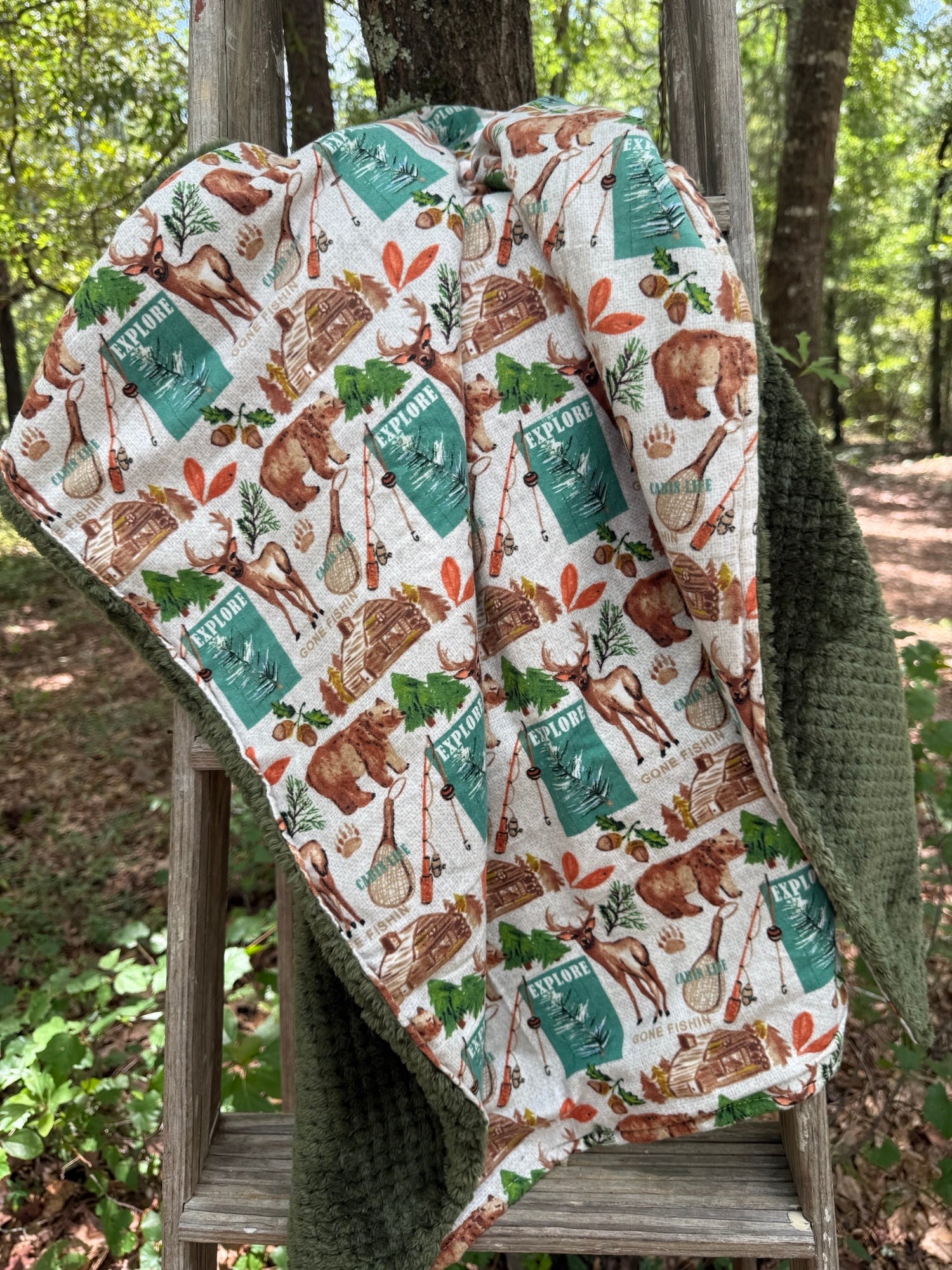 Hunting Tribe| Minky Blanket | Handmade Baby Blanket | Personalized Gift