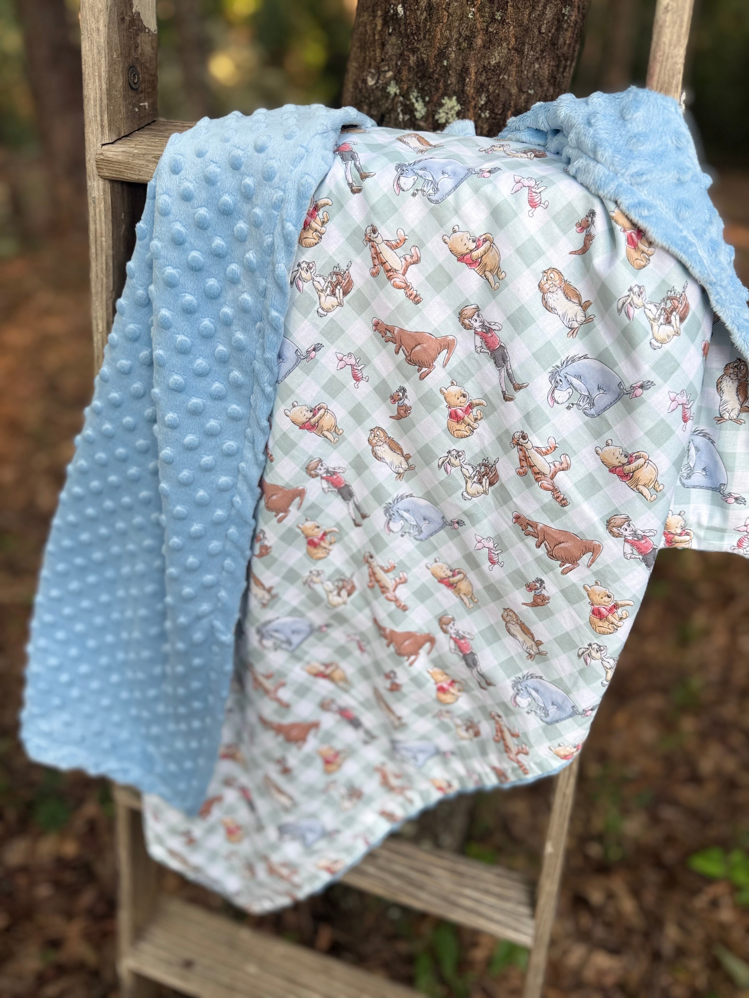 Winnie The Pooh| Minky Blanket | Handmade Baby Blanket | Personalized Gift