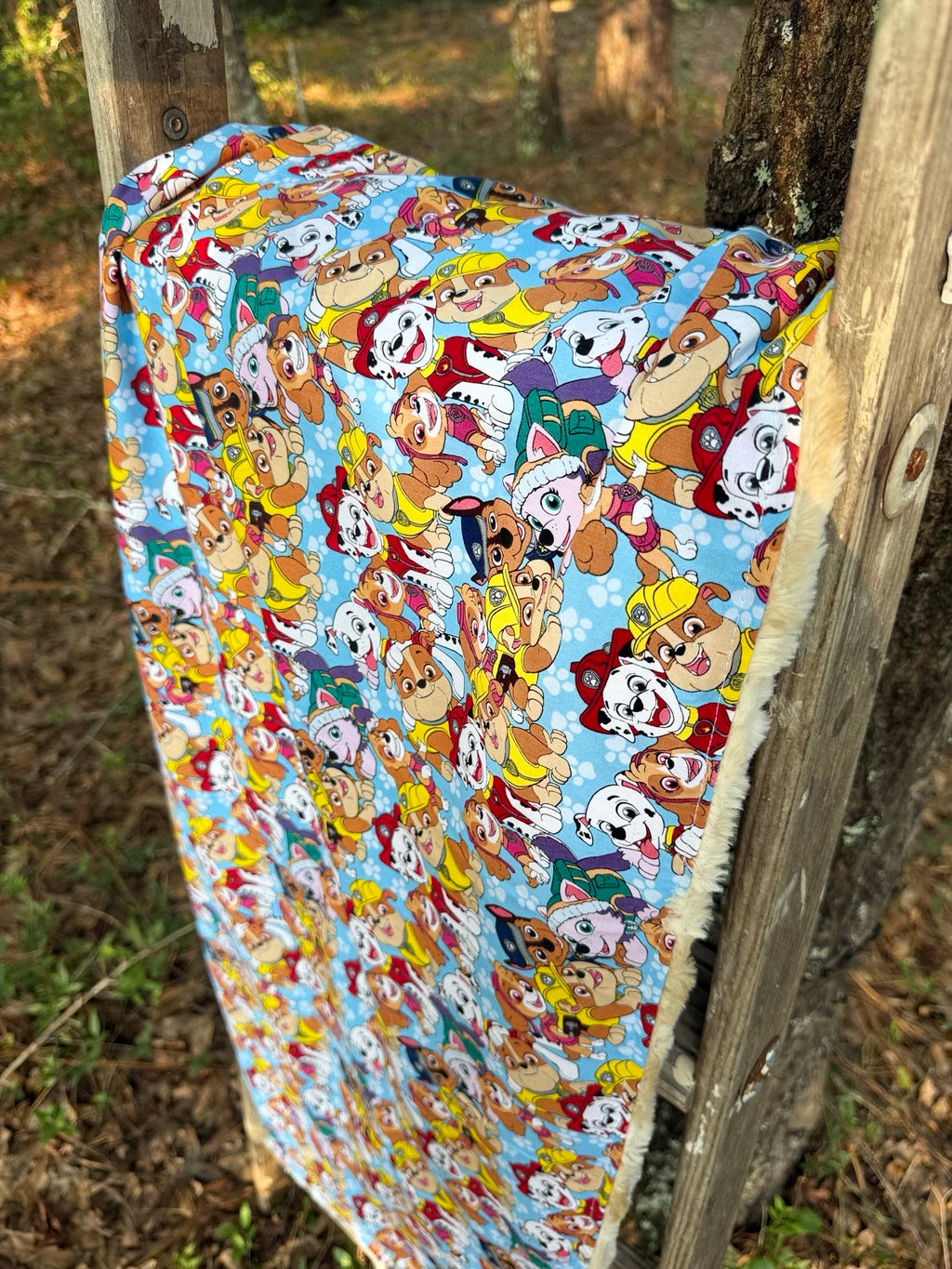 Paw Patrol Friends Minky Blanket | Handmade Baby Blanket | Personalized Gift