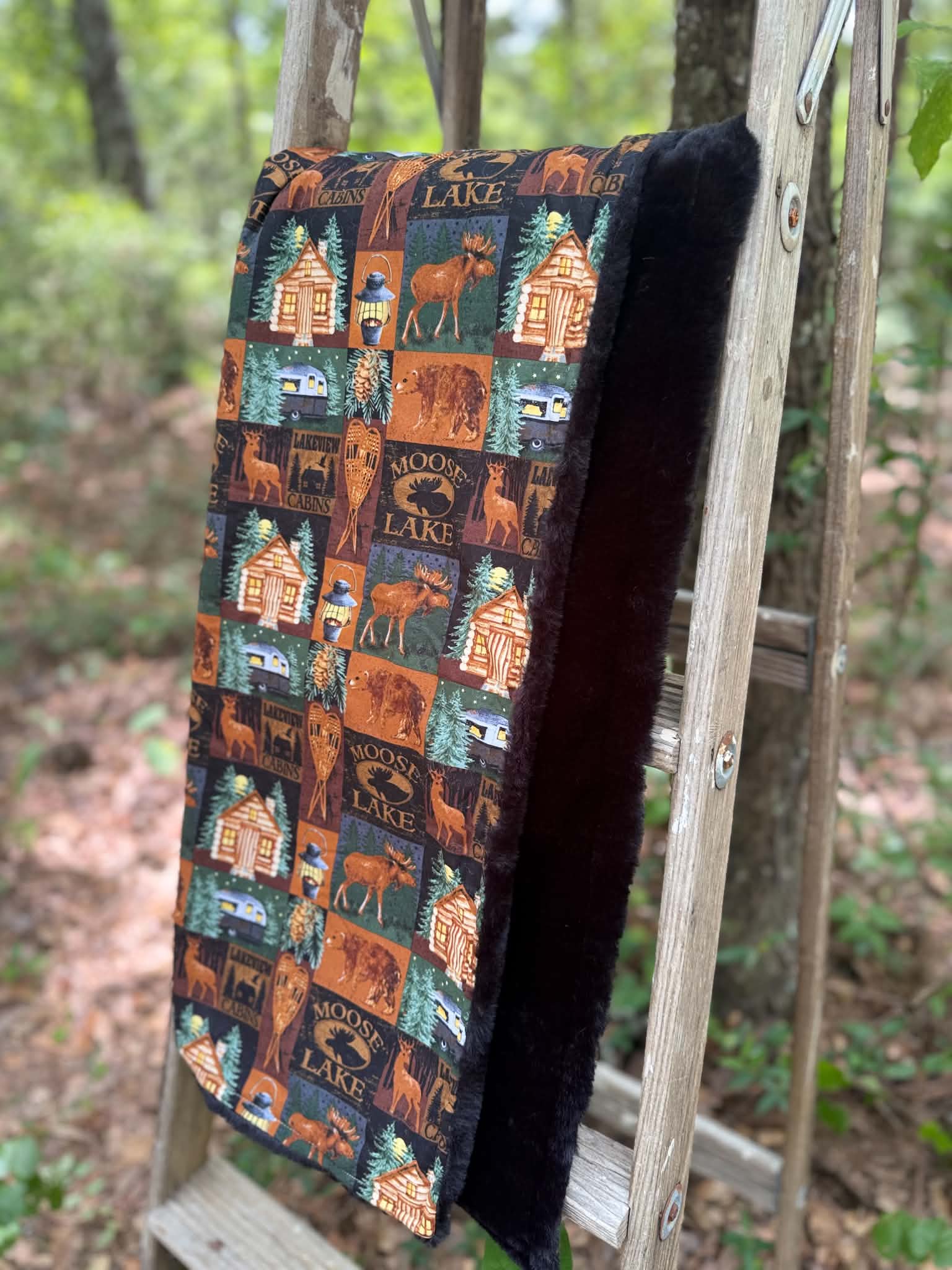 Cabin Fever Minky Blanket | Handmade Baby Blanket | Personalized Gift