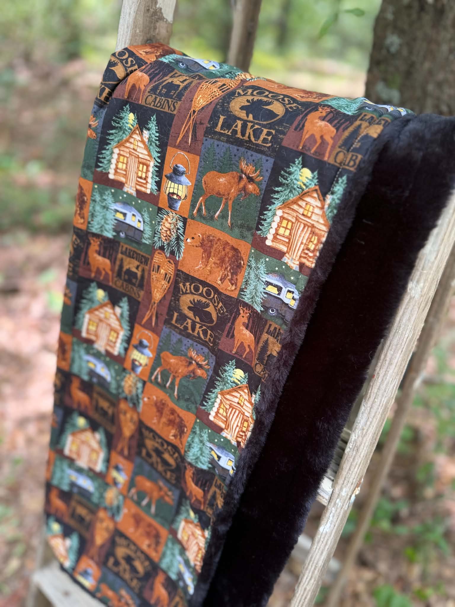 Cabin Fever Minky Blanket | Handmade Baby Blanket | Personalized Gift