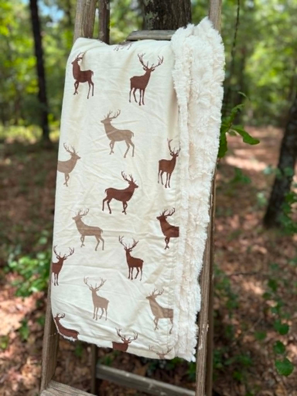 Deer Minky Blanket | Handmade Baby Blanket | Personalized Gift