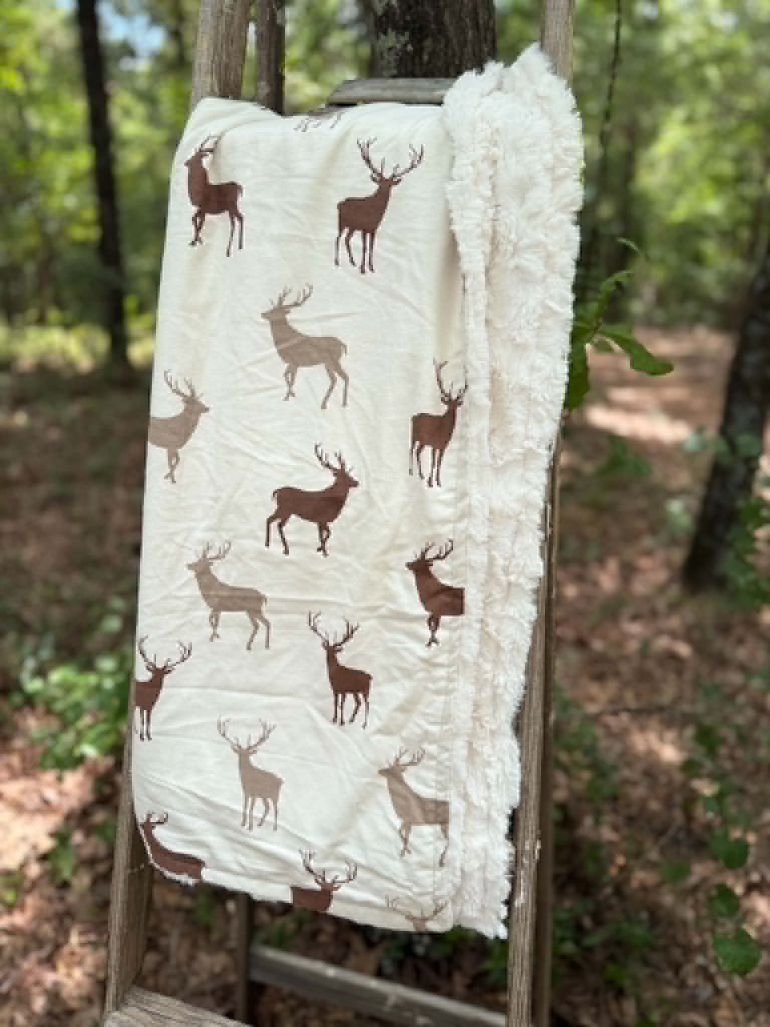 Deer Minky Blanket | Handmade Baby Blanket | Personalized Gift