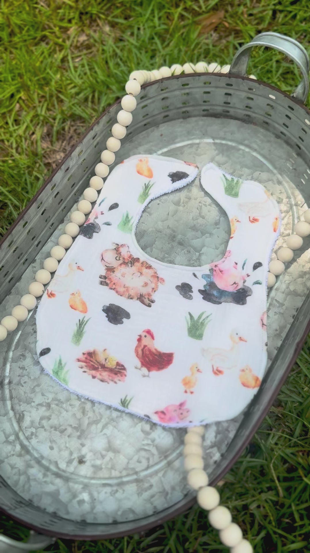 Bib, Burp Cloth & Teether Set
